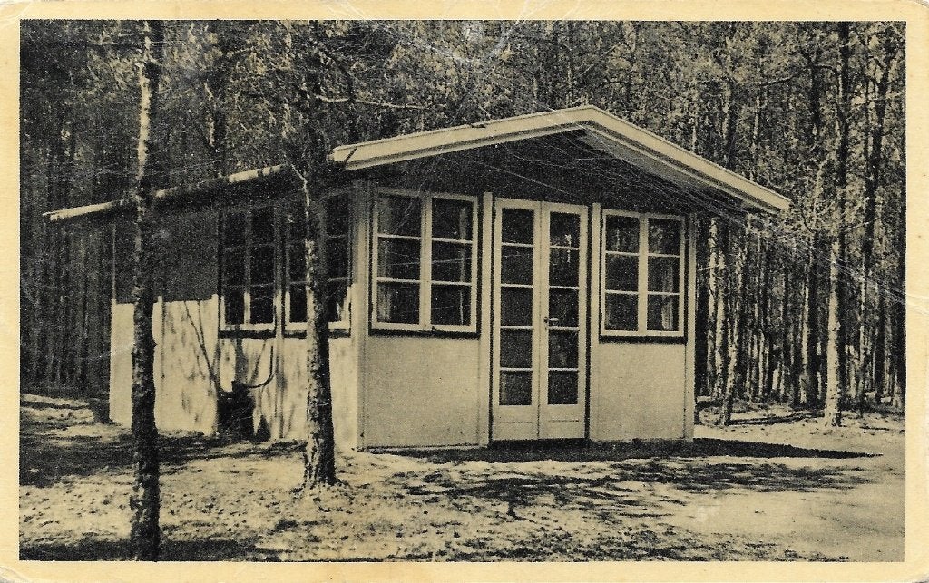 Ansichtkaart  Nieuw Milligen	Rabit-Hill Kampeerc.	6-p. bung., Verzenden, 1940 tot 1960, Gelopen, Gelderland