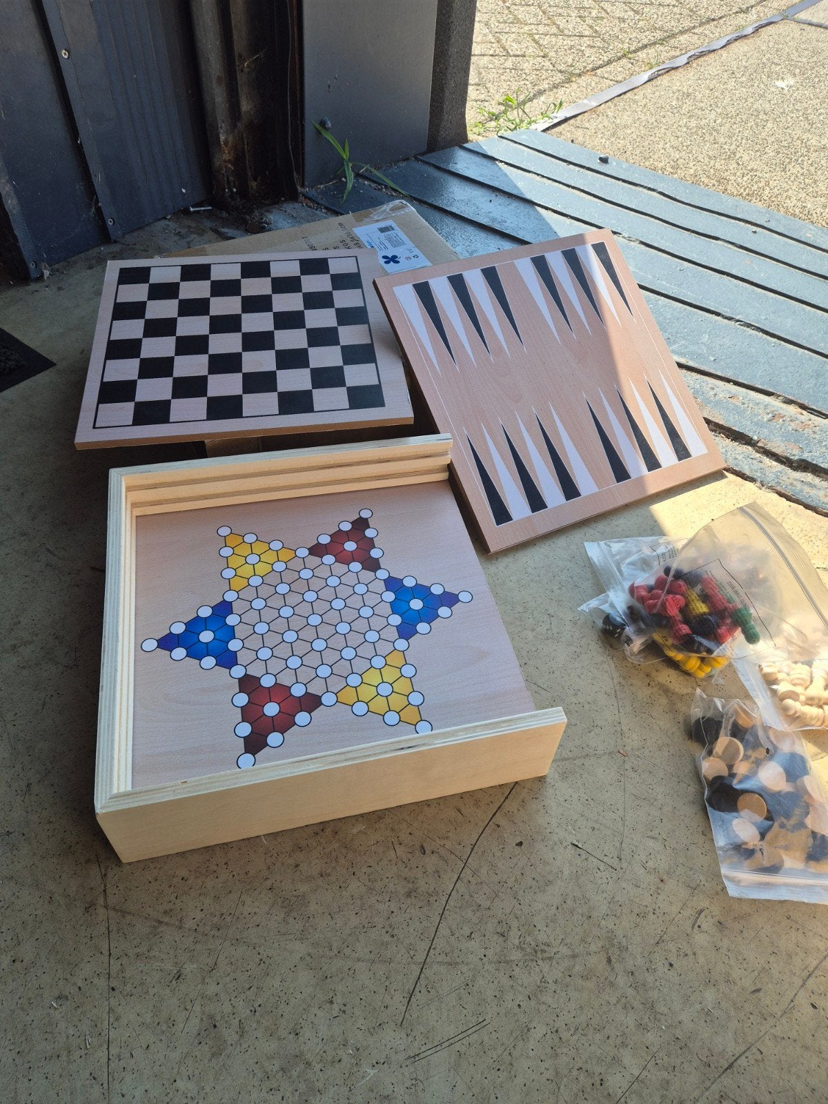 houten spel 7 in 1 nieuw, Ophalen of Verzenden, Nieuw