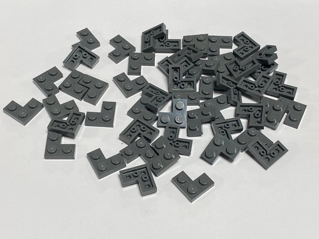Partij 50x nieuwe 2x2 Lego hoek plaatjes in diverse kleuren, Overige thema's, Lego, Nieuw, Ophalen of Verzenden