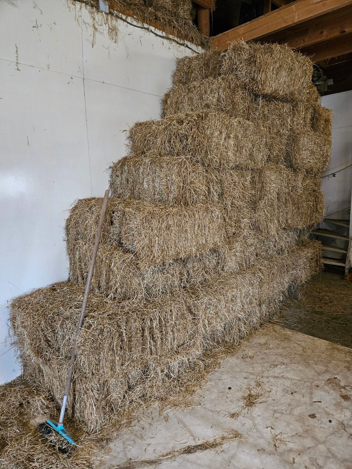 Hooibalen te koop, Ophalen