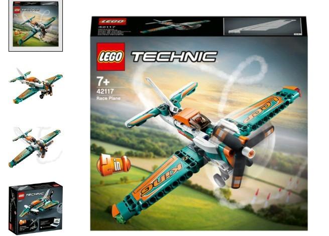 2x LEGO TECHNIC RACE VLIEGTUIG 42117 - Complete set, Compleet, Gebruikt, Lego, Ophalen of Verzenden