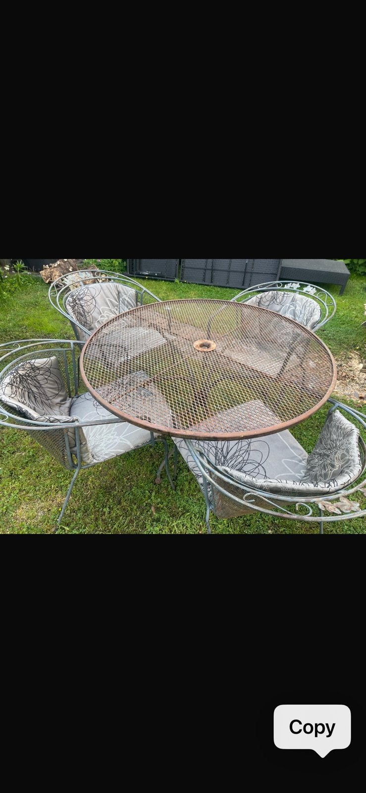 Gratis Metalen tuinset, Ophalen, Gebruikt
