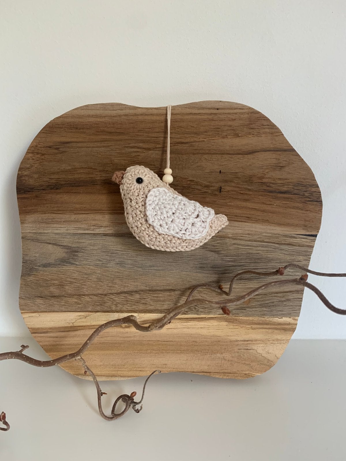 Schattig gehaakte vogeltjes hanger., Ophalen of Verzenden, Nieuw
