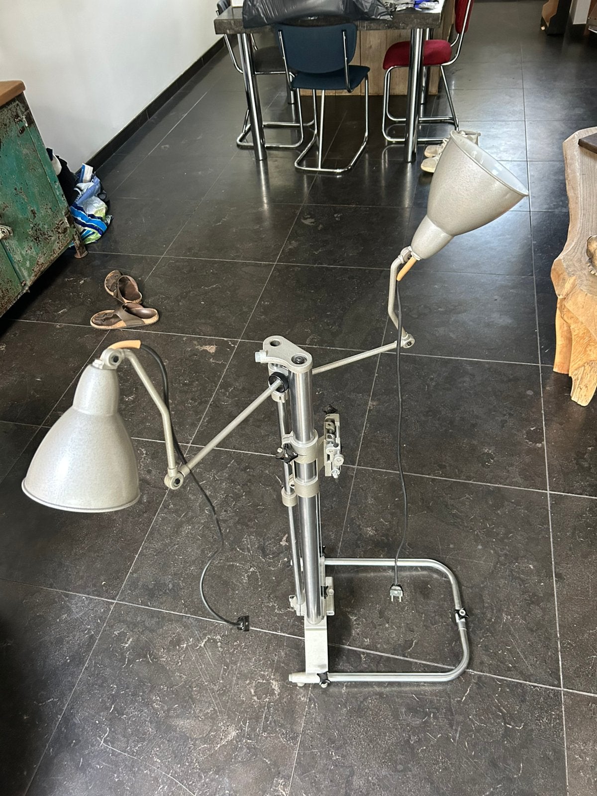 Indistriele decoratieve orginele doka lamp, Huis en Inrichting, Ophalen, Gebruikt, Met schakelaar, Overige typen