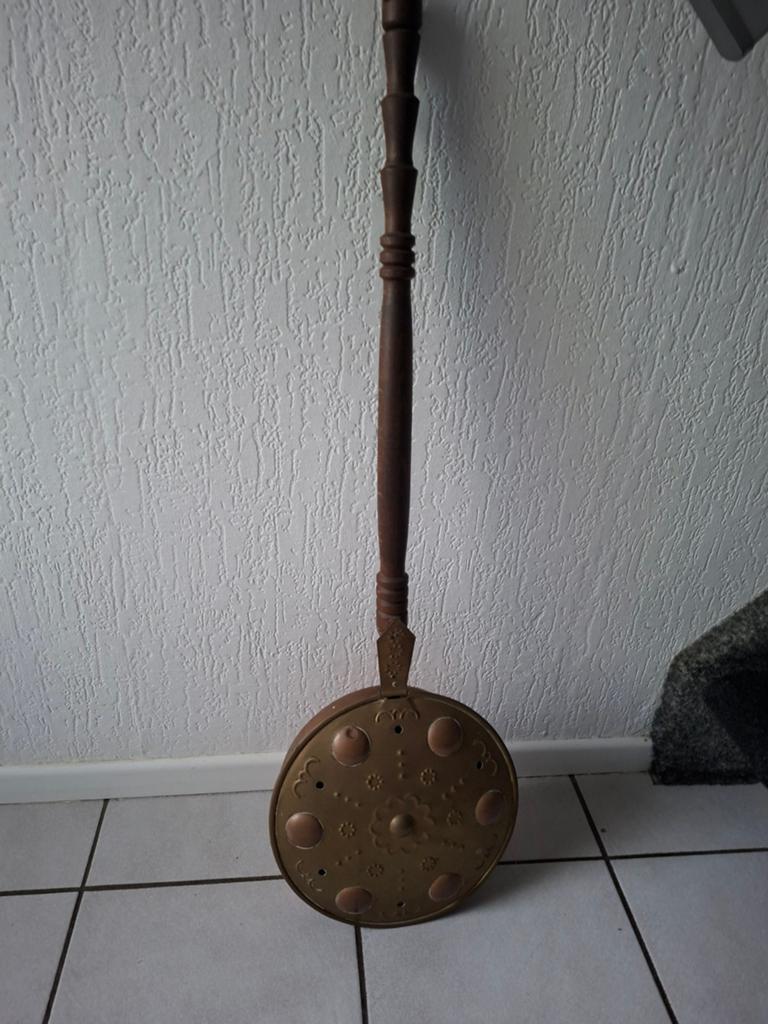 Antieke Koperen beddenpan, Antiek en Kunst, Ophalen of Verzenden