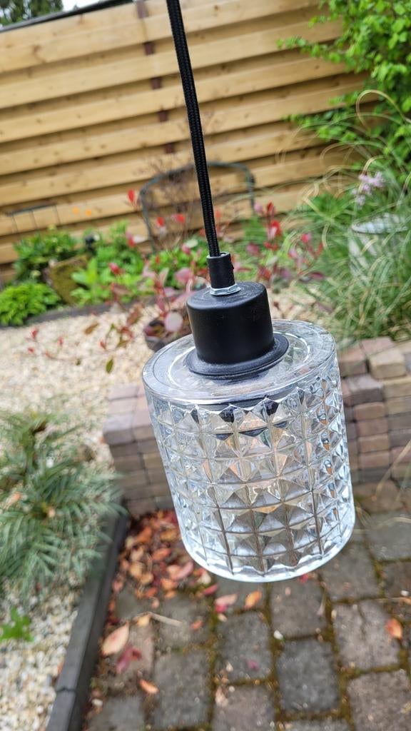 Nordlux Hollywood hanglamp transparant glas, Huis en Inrichting, Lampen | Hanglampen, Ophalen, Gebruikt, Modern, Scandinavisch, Industrieel