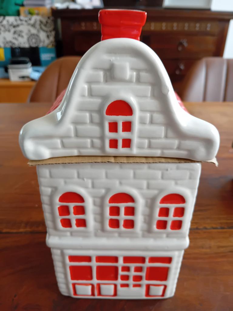 Postcodeloterij huisje - Koektrommel, Ophalen, Keramiek, Overige typen, Nieuw