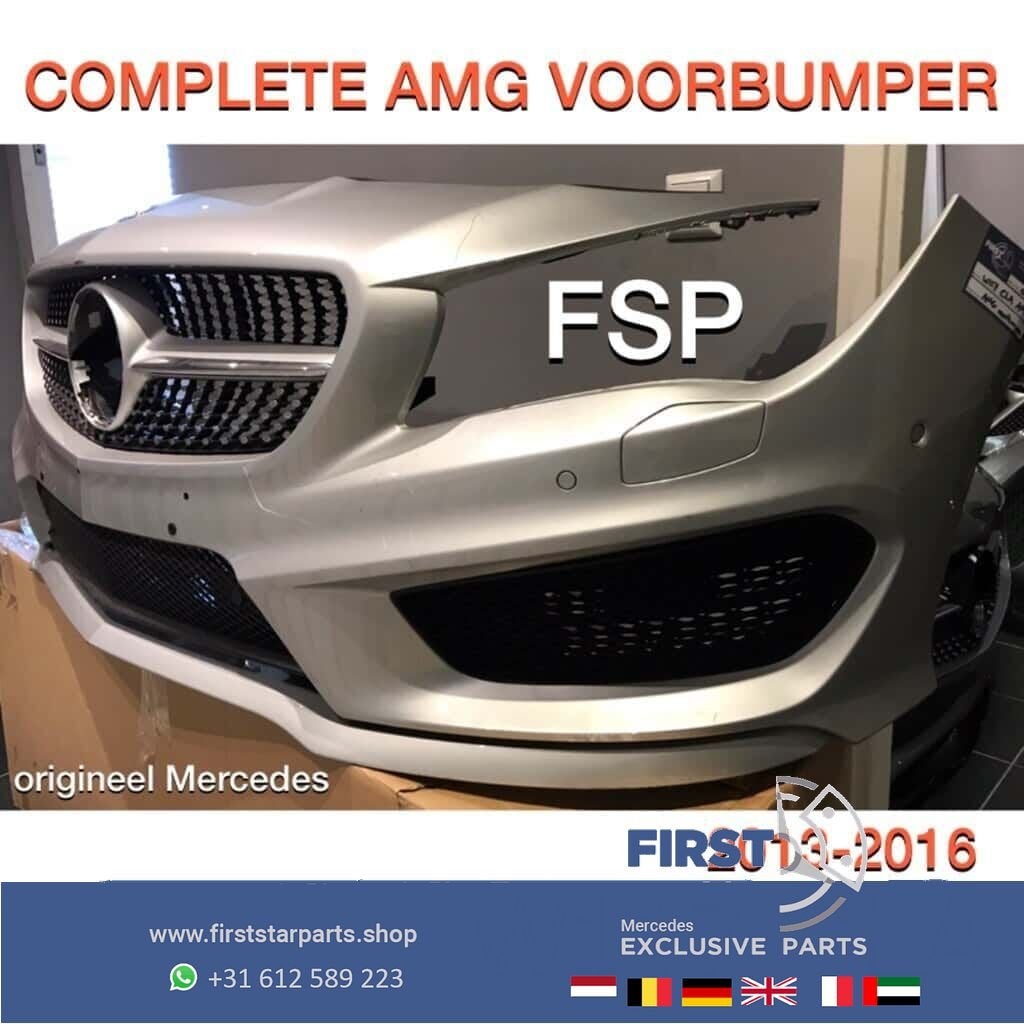 W117 X117 C117 CLA AMG VOORBUMPER COMPLEET + DIAMOND GRIL ZI, Auto-onderdelen, Gebruikt, -, Voor, Ophalen of Verzenden