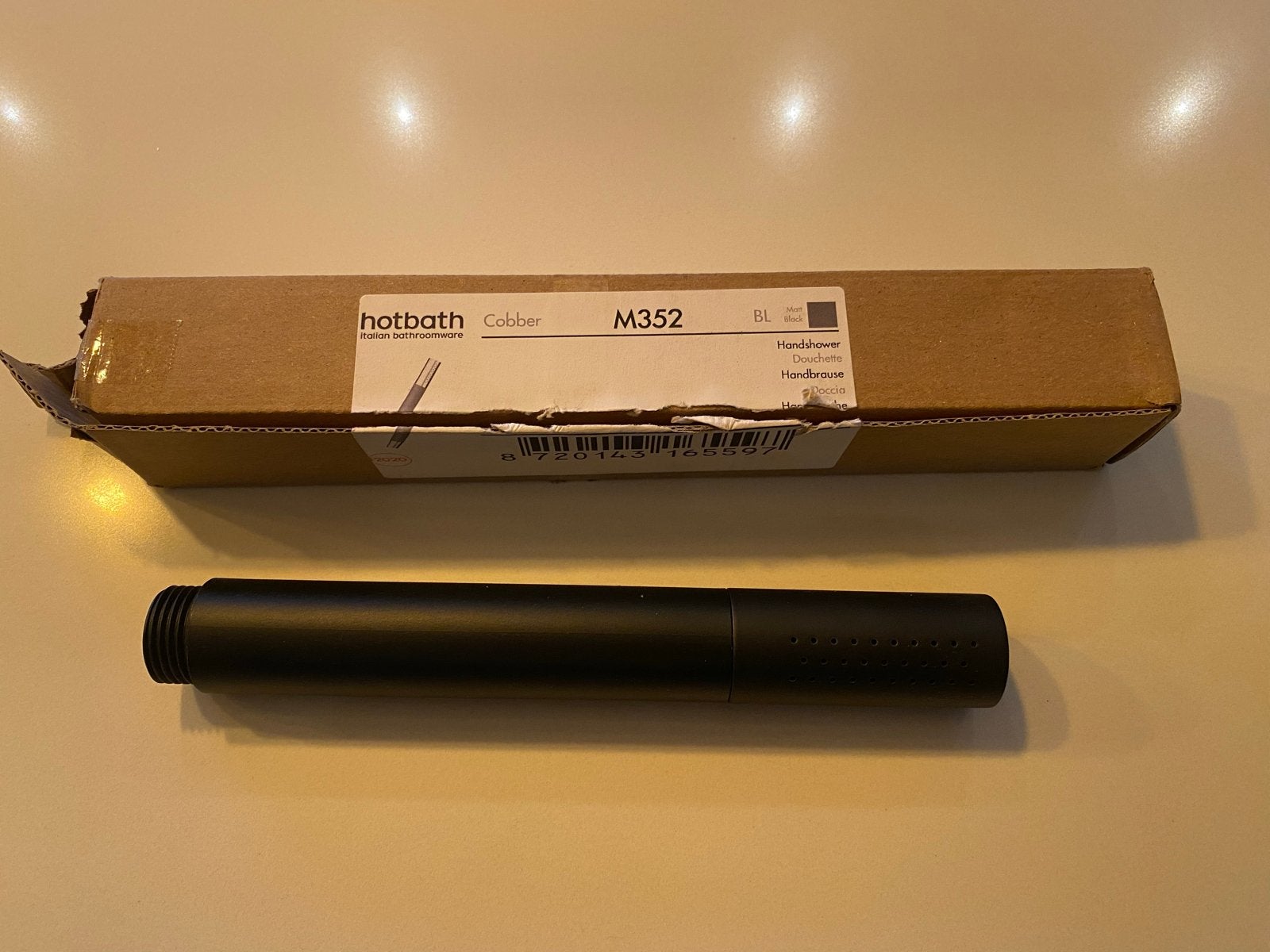 Hotbath Cobber M352 Handdouche Zwart, Ophalen of Verzenden, Nieuw, Douche