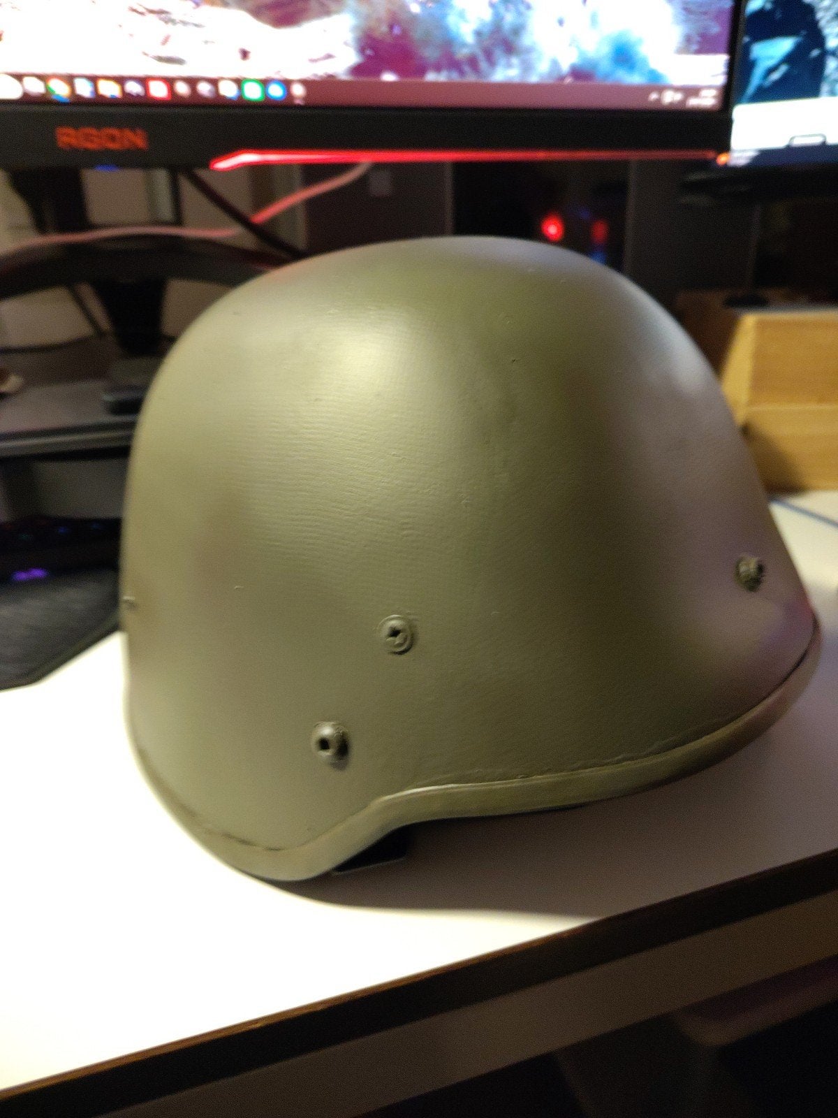WZ93 ballistische helm te koop Kevlar, Ophalen of Verzenden, Landmacht, Nederland, Kleding of Schoenen