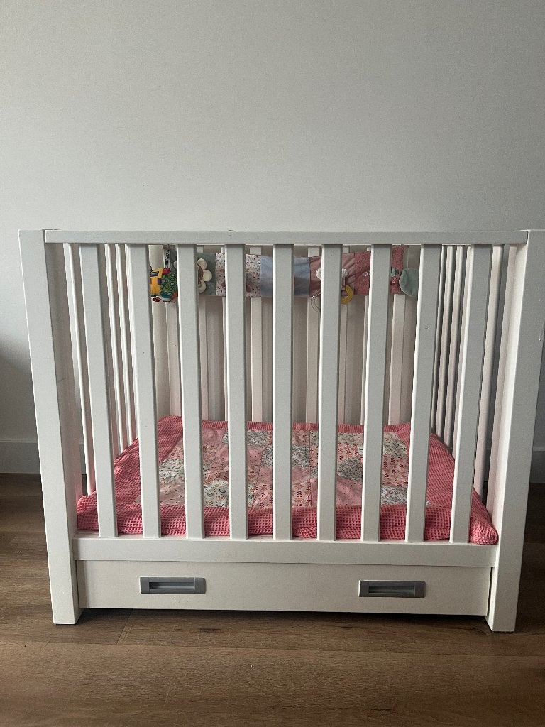 Witte TWF  box met lade, Kinderen en Baby's, Boxen, Ophalen, Gebruikt, Rechthoekig, In hoogte verstelbaar