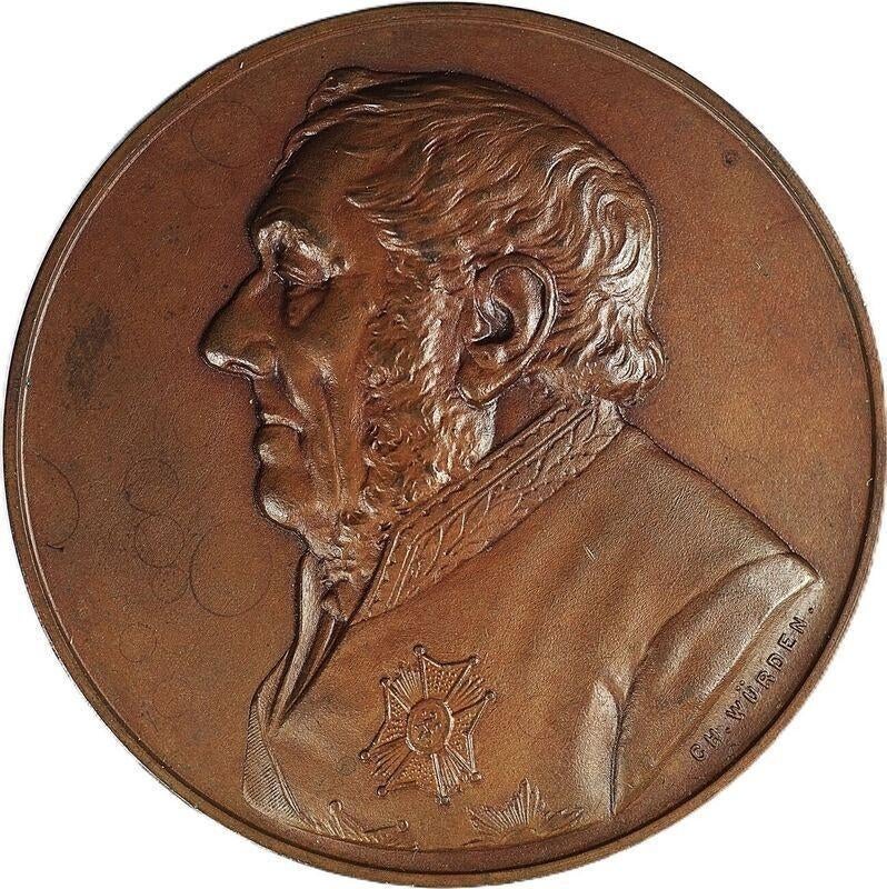 België penning 1888 Charles Delcour Leuven Wiener EF, Ophalen of Verzenden, Brons, Buitenland