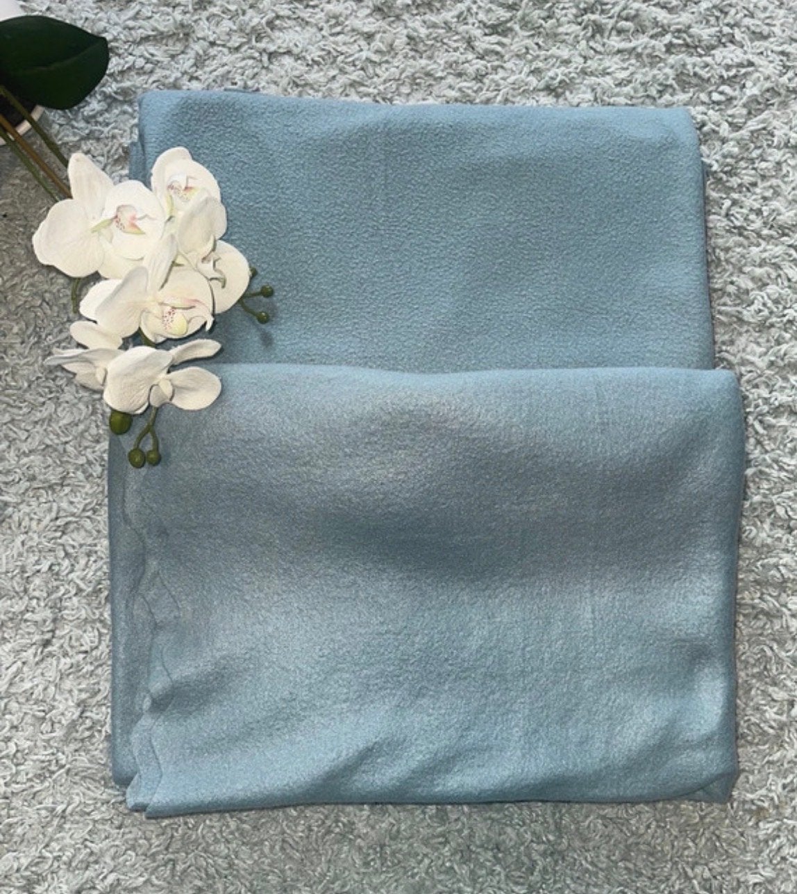 ZGAN, set van 2 turquoise fleecedekens van İkea, 130x 160 cm, Fleecedeken, 130 cm, Ophalen of Verzenden, Zo goed als nieuw