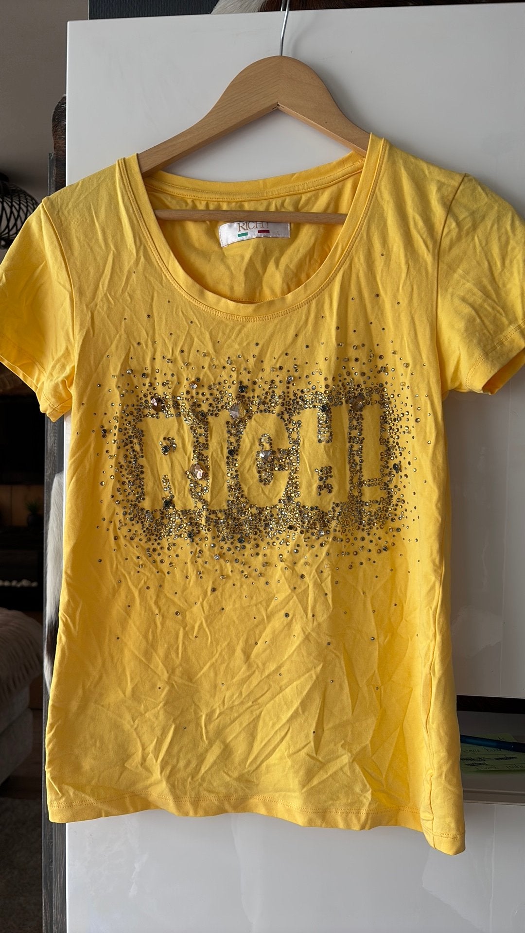 RICH! Dames shirt L, Ophalen of Verzenden, Zo goed als nieuw, Korte mouw