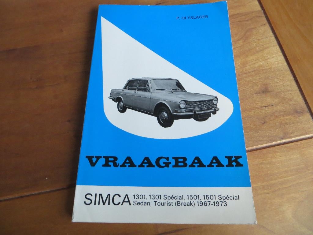 Vraagbaak Simca 1301, Simca 1501 + Tourist 1967-1973, mooi!, Ophalen of Verzenden