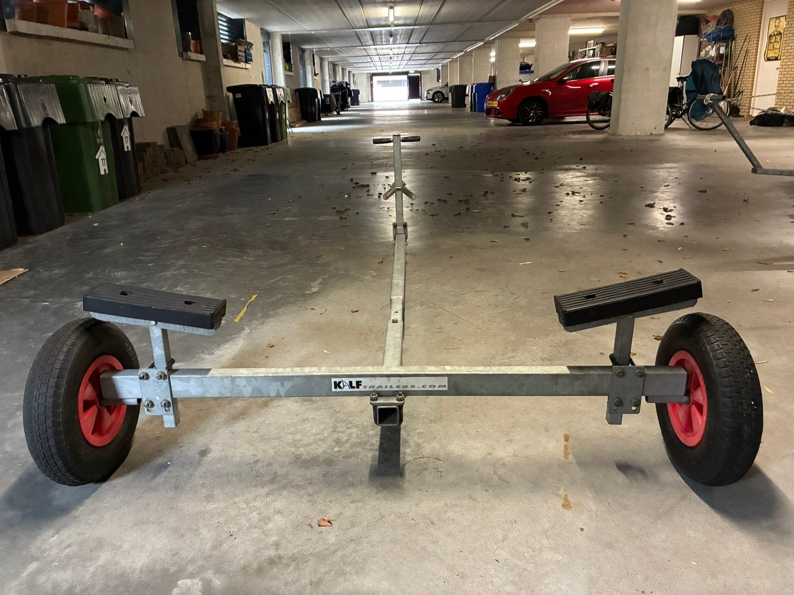 Kalf botenkar / handtrailer /boottrailer/strandtrailer, Ophalen, Zo goed als nieuw, Overige typen