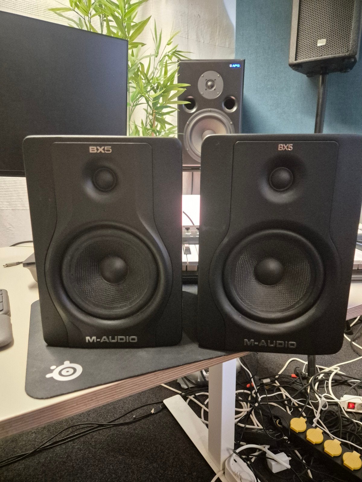 M-Audio BX5 Studiomonitoren Set - Werkt Perfect!, Ophalen of Verzenden, Gebruikt, Studiomonitor, Overige merken