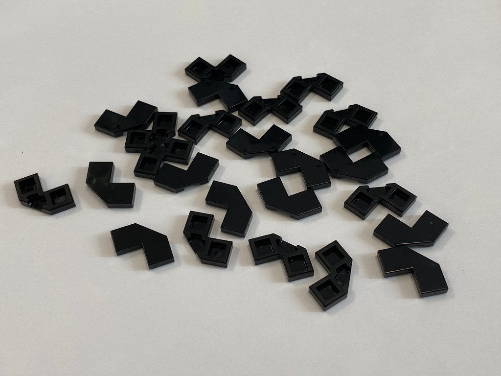 Partij 25x nieuwe 2x2 Lego facet tegels in diverse kleuren, Overige thema's, Lego, Nieuw, Ophalen of Verzenden