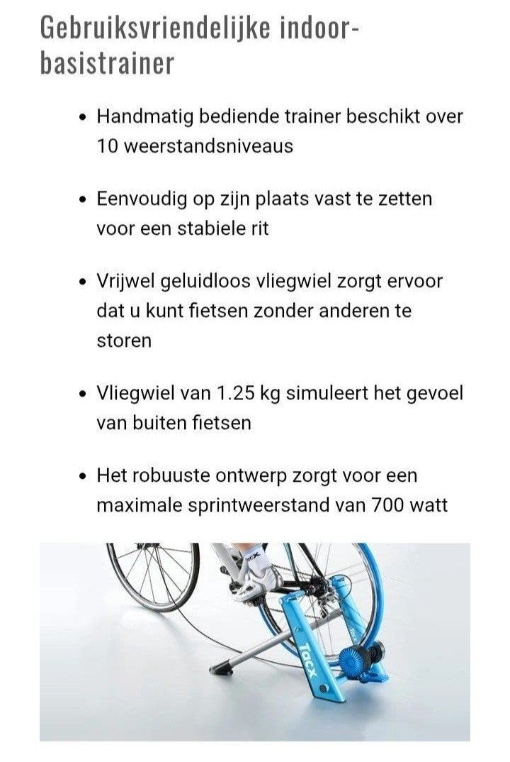 Tacx Blue Matic fietstrainer - Virtueel trainen, Fietsen en Brommers, Ophalen, Elektrische fiets, Overige typen, Tacx