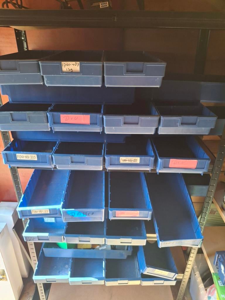 Partij magazijnbakken / sorteerbakken (blauw), Ophalen of Verzenden