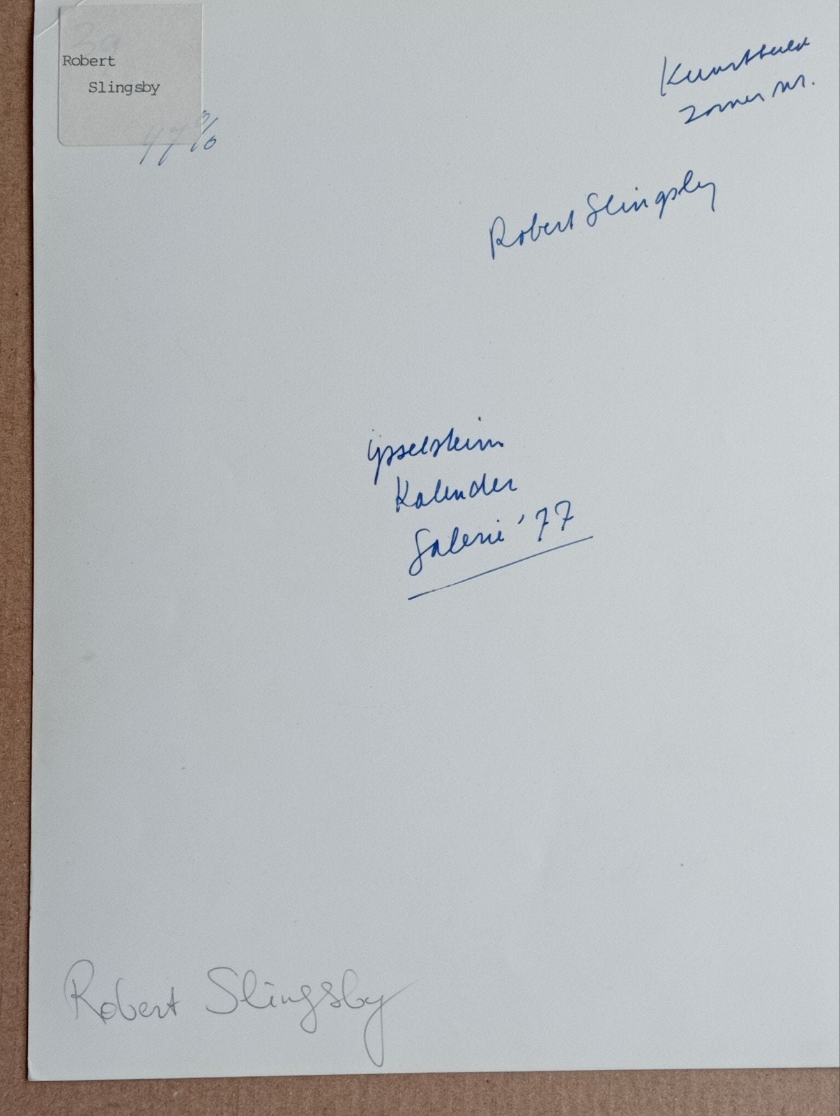 Robert Slingsby persfoto jaren 70/80, Antiek en Kunst, Kunst | Tekeningen en Foto's, Ophalen of Verzenden
