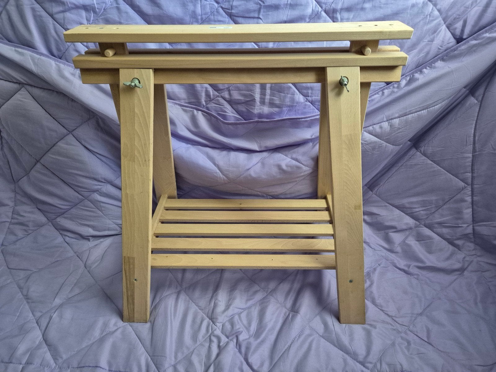 Ikea Finnvard schraag - verstelbaar houten onderstel, Ophalen, Gebruikt