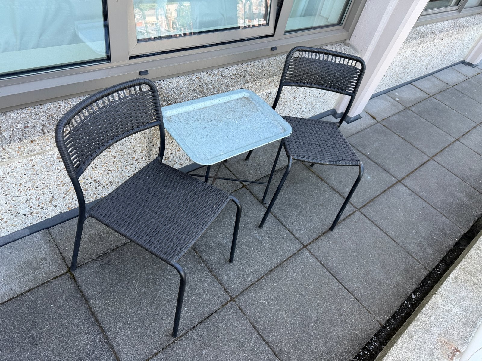 Ikea buitenmeubels 6 stoelen 1 tafel 2 bijzettafels, ook los, Tuin en Terras, Tuinsets en Loungesets, Kunststof, Gebruikt, Stoel