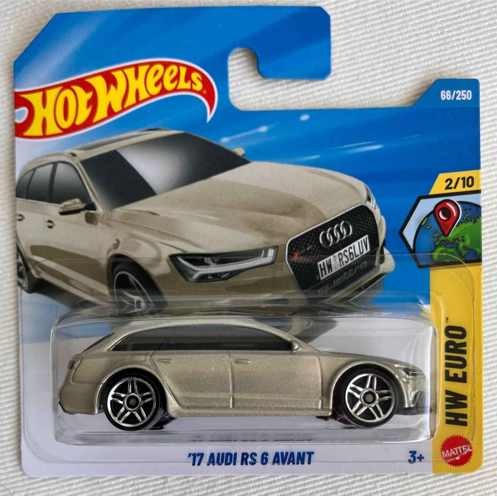 Hot Wheels '17 Audi RS 6 Avant champagne metallic, Ophalen of Verzenden, Nieuw, Auto