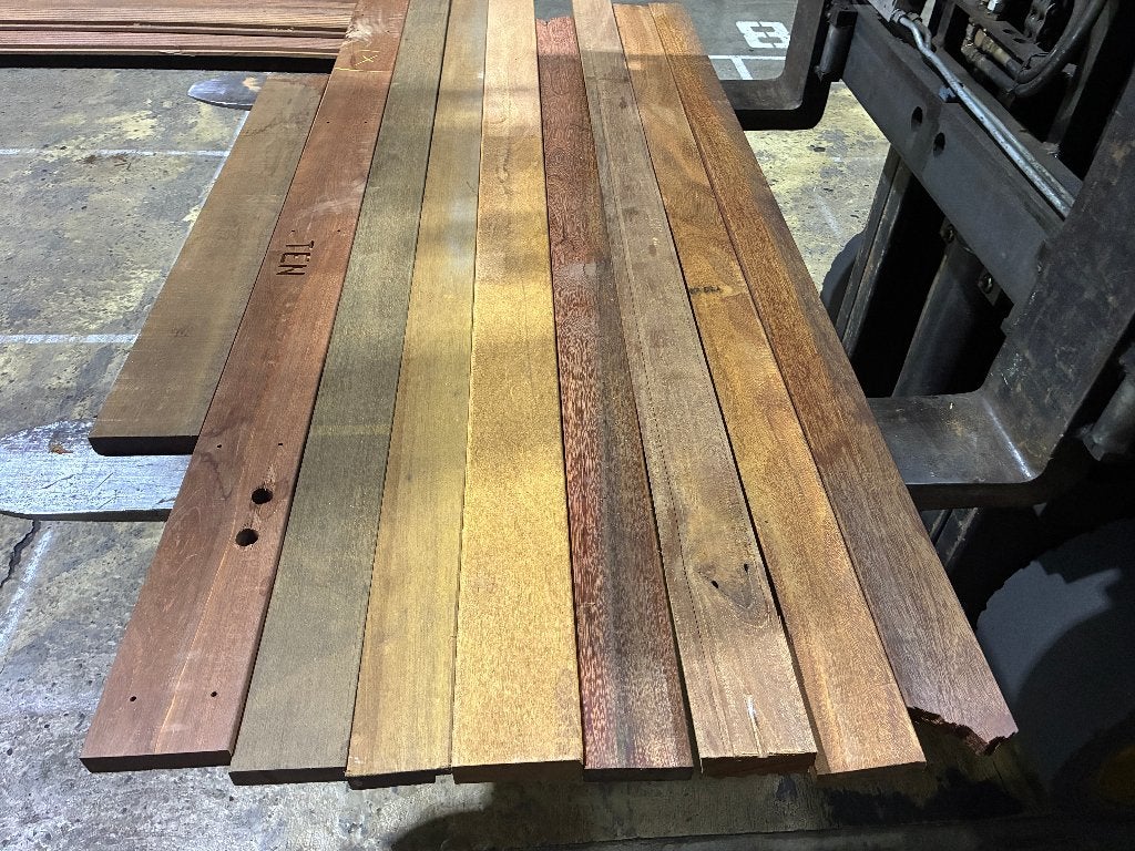 Hardhouten Planken balkjes wandplank 25x90mm € 2,10 m1, Ophalen, Planken, Nieuw, Hardhout