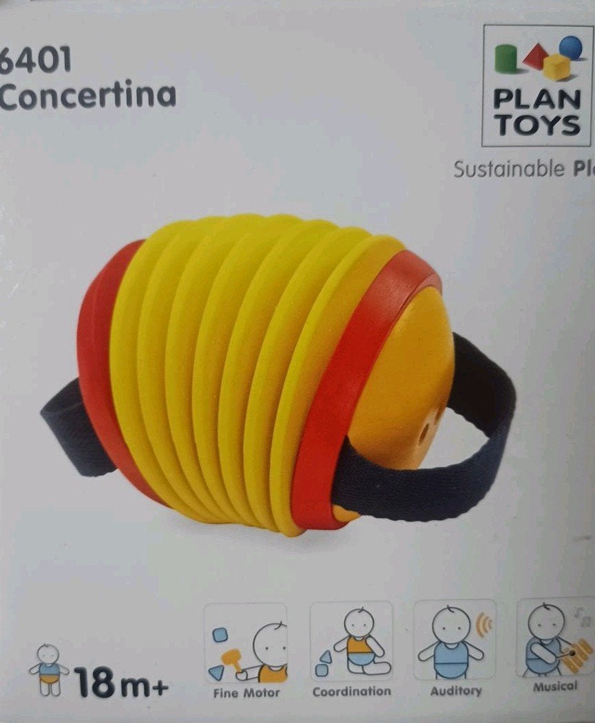Houten Concertina PlanToys peuters, Ophalen of Verzenden