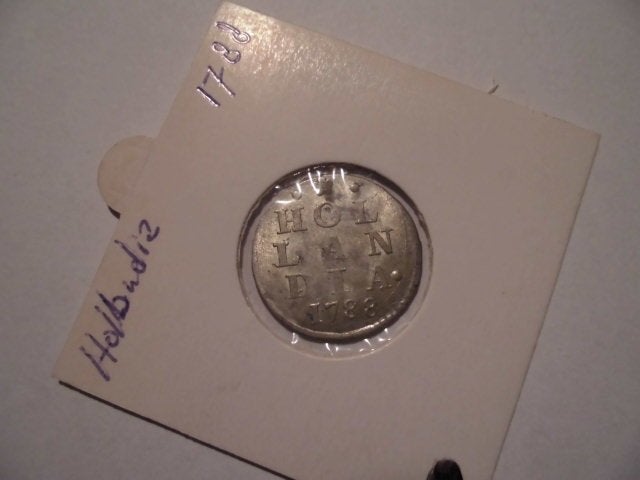 1 oude Zilveren munt Holland 2 stuivers 1788, Vóór koninkrijk, Zilver, Losse munt, Overige waardes