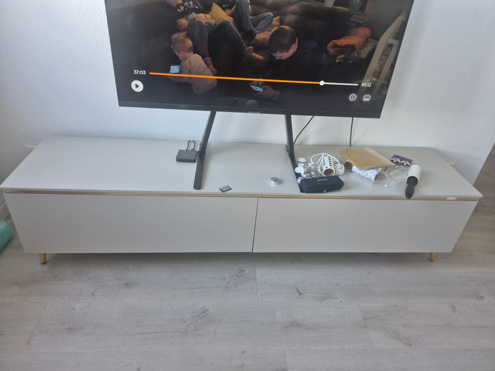 tv meubel goud/beige, Ophalen