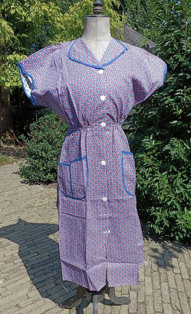 Origineel vintage NIEUWE schort apron katoen mt M (SL8), Ophalen of Verzenden, Nieuw, Schort