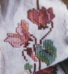 Borduurpatroon  Cyclaam bloem  nr 6018, Verzenden, Nieuw, Handborduren, Patroon