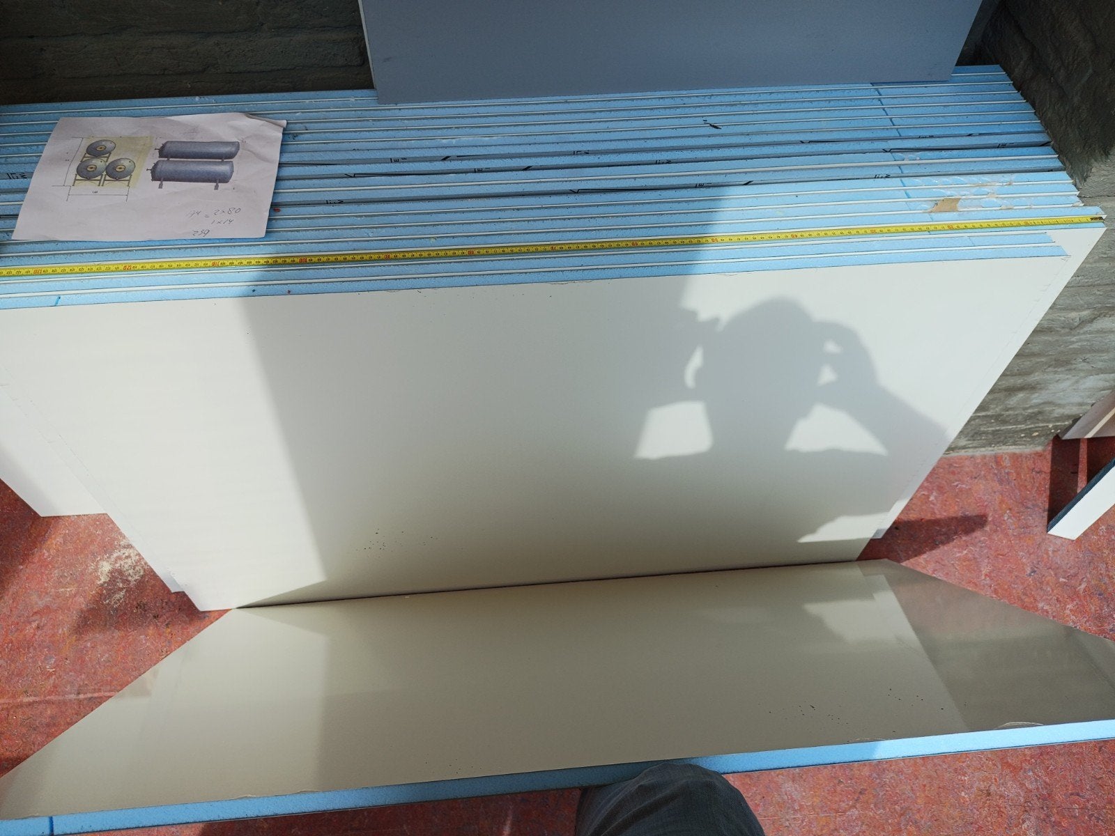 Isolatie sandwichpaneel staal 20mm wit, Doe-het-zelf en Verbouw, Isolatie en Afdichting, Overige materialen, Nieuw, 15 m² of meer
