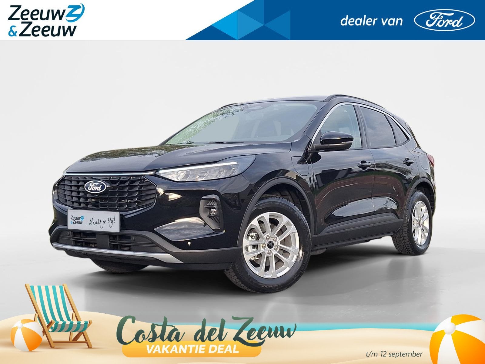 Ford Kuga 2.5 PHEV Titanium | Te bestellen | Actiekorting to, 12 maanden, Euro 6, 4 cilinders, Zwart