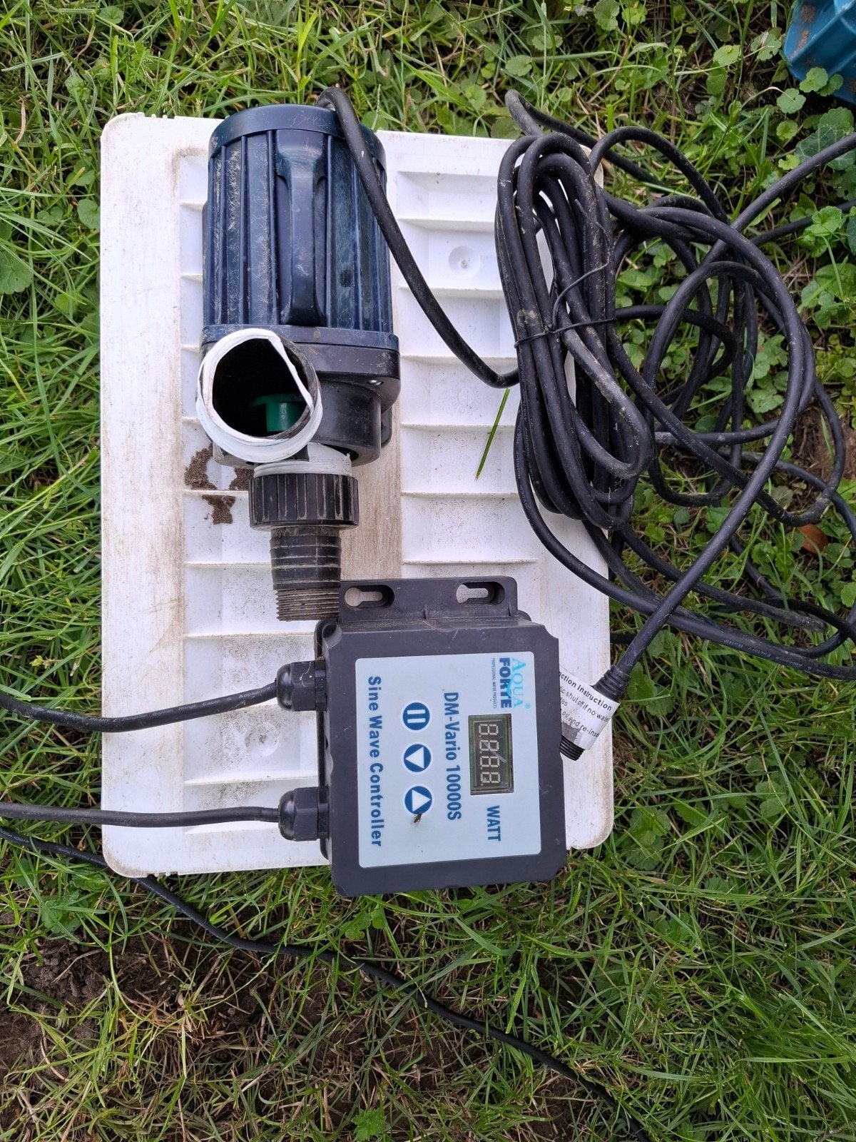 AquaForte DM-Vario 10000S Vijverpomp met controller, Tuin en Terras, Ophalen of Verzenden, Gebruikt, Elektrisch, Overige typen
