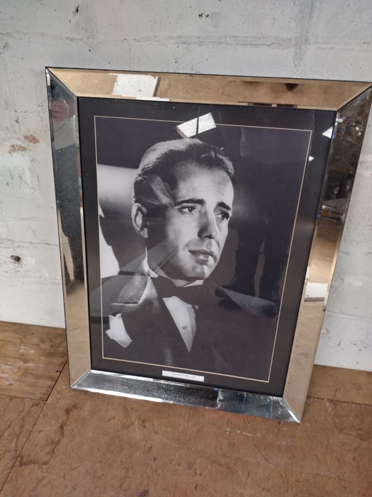 Humphrey Bogart ingelijste foto 60x80 cm, Ophalen of Verzenden