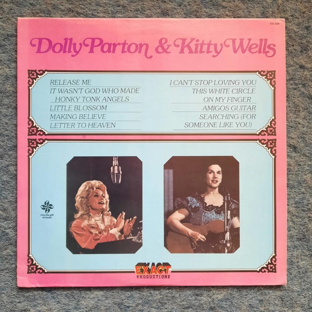 LP Dolly Parton and Kitty Wells, Gebruikt, 1970 - 1979, 12 inch, Inclusief binnenhoes
