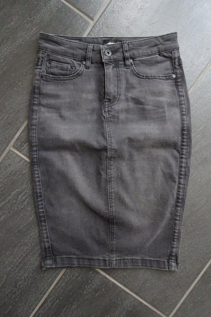 grijze spijkerrok van Shoeby maat S, Kleding | Dames, Ophalen, Zo goed als nieuw, Shoeby, Maat 36 (S)