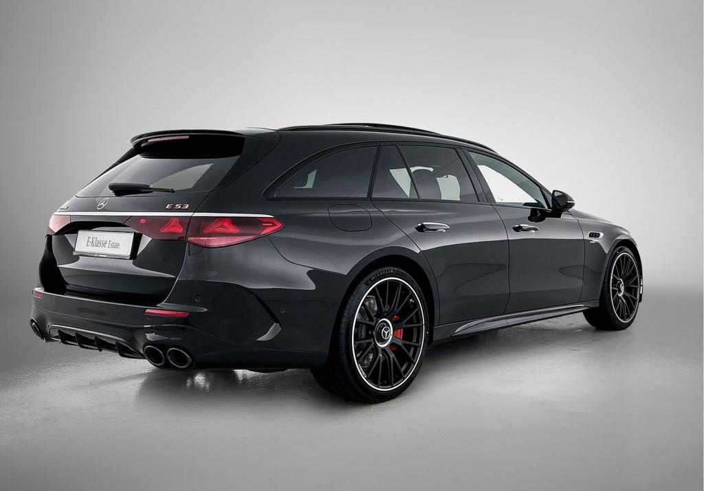 Mercedes-Benz E-Klasse Estate AMG 53 4MATIC+ Night Edition |, Auto's, Mercedes-Benz, Automaat, Zwart, Zwart, 6 cilinders