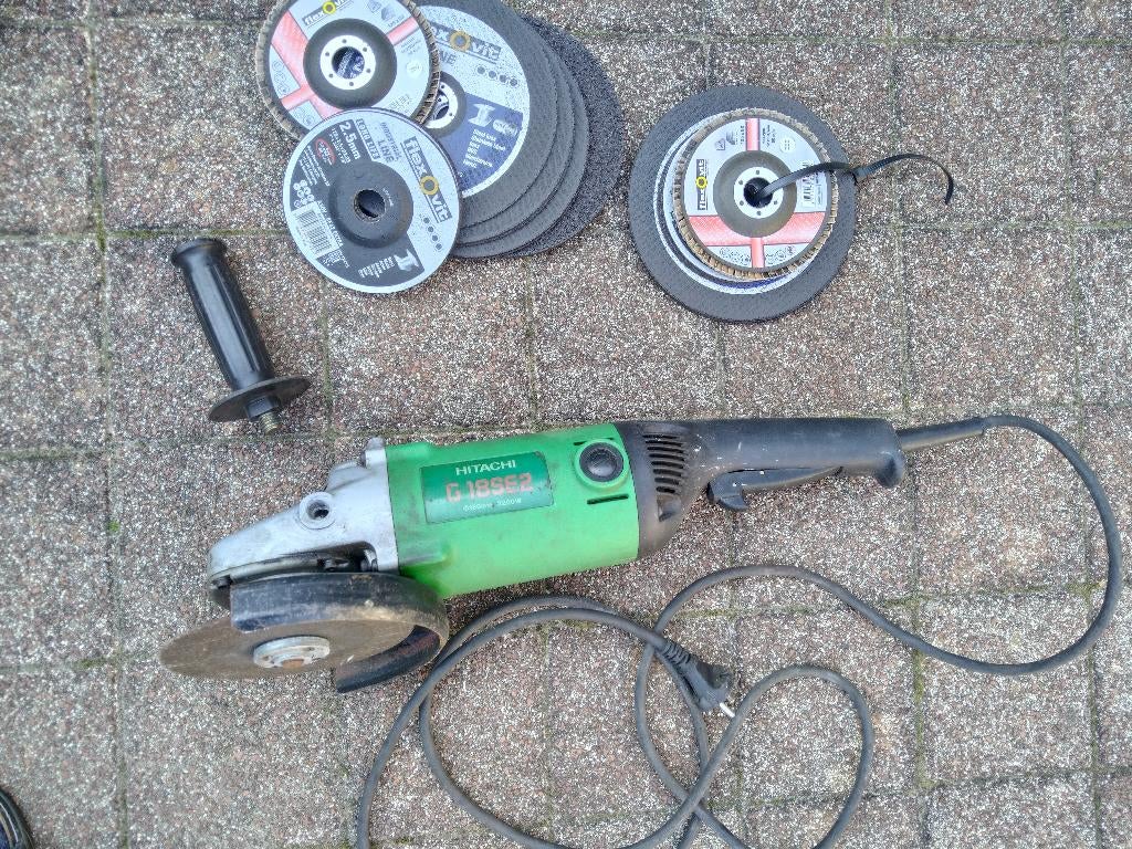 Slijptol heavyduty Hitachi G18SE2, Ophalen, Zo goed als nieuw, 1000 watt of meer, Haakse handslijpmachine