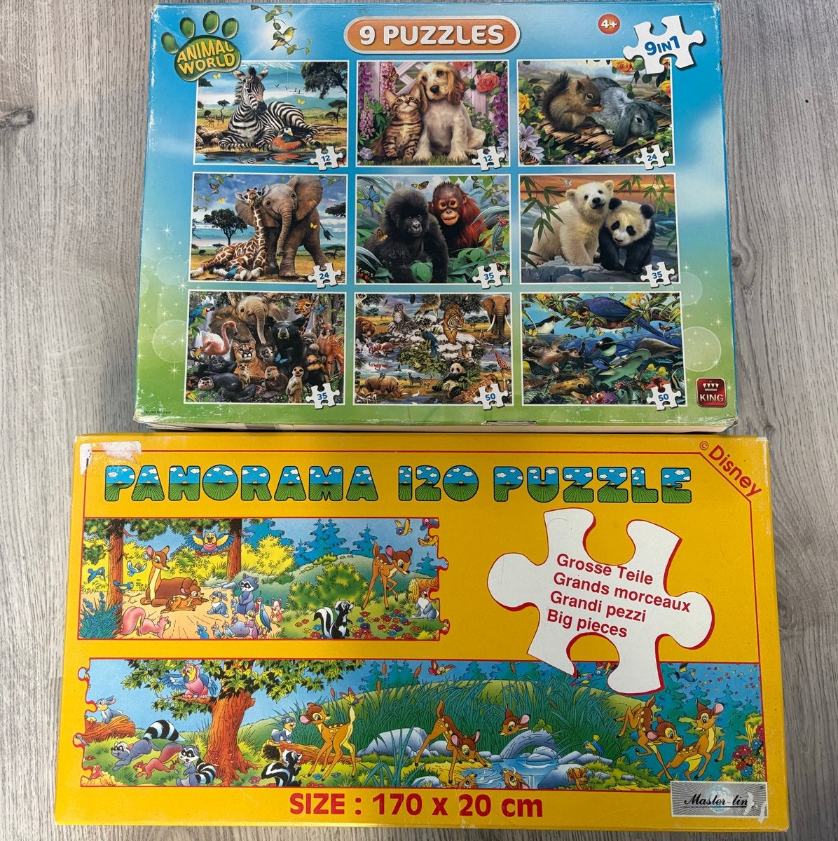 2 gebruikte kinderpuzzels gratis af te halen, Ophalen, 10 tot 50 stukjes, Gebruikt, 4 tot 6 jaar