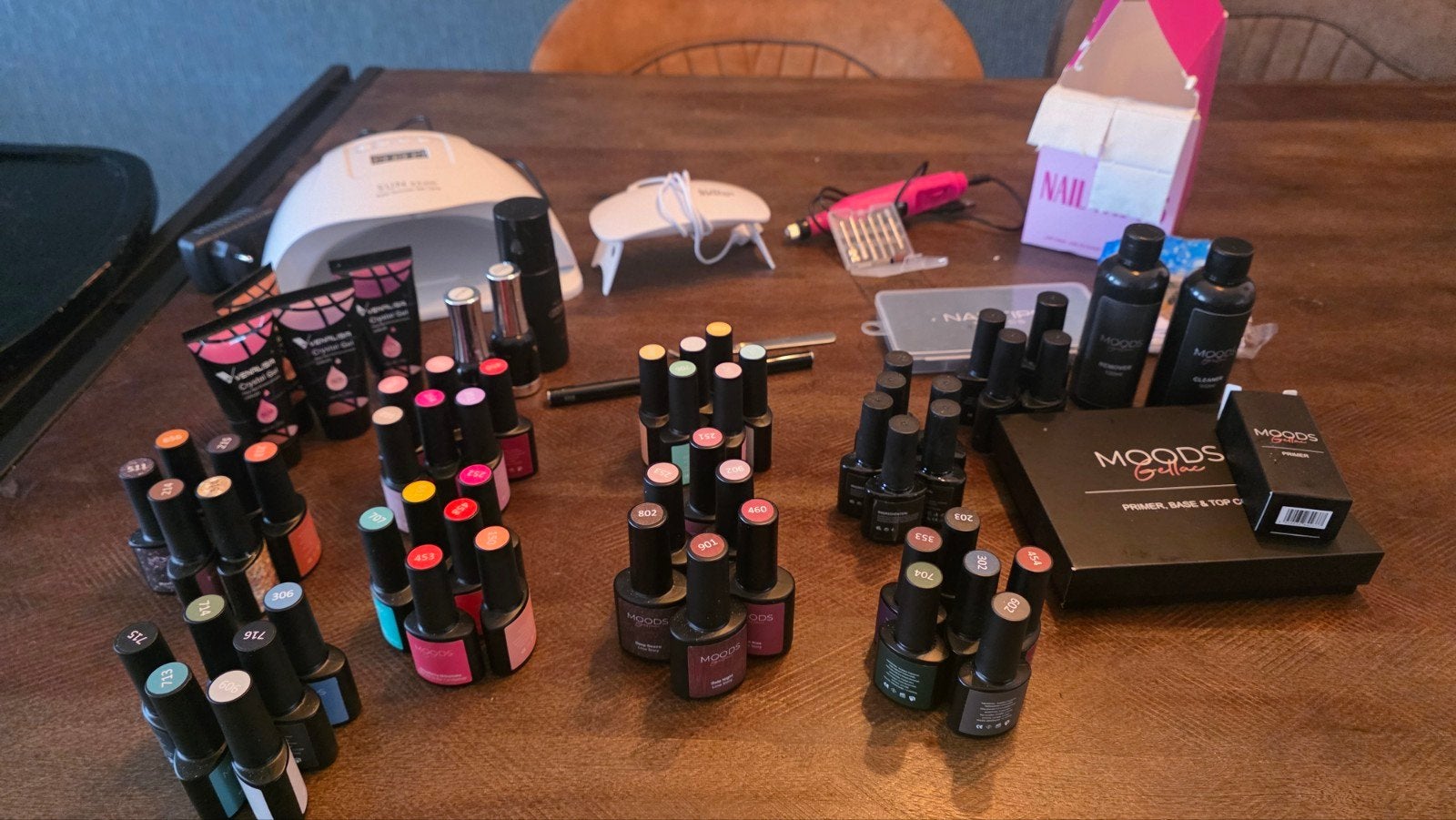 Grote Nagelset: Gelnagellak, Polygel, Lampen & Accessoires, Ophalen of Verzenden, Zo goed als nieuw, Overige typen