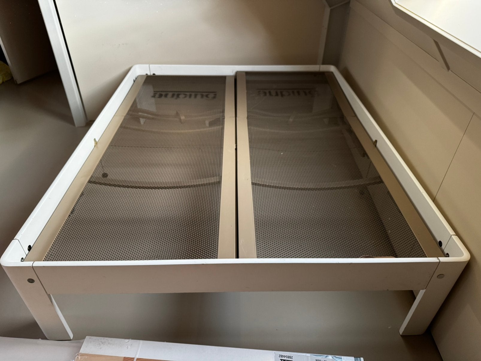 Auping 2 persoons bed 160x 200cm - wit, Ophalen, Gebruikt, Wit, Tweepersoons