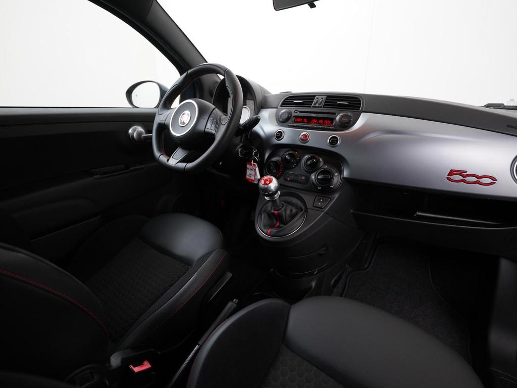 Fiat 500 0.9 TA Turbo 500S Sport | Zondag Open!, Auto's, Fiat, Voorwielaandrijving, 12 maanden, Gebruikt, Leder en Stof