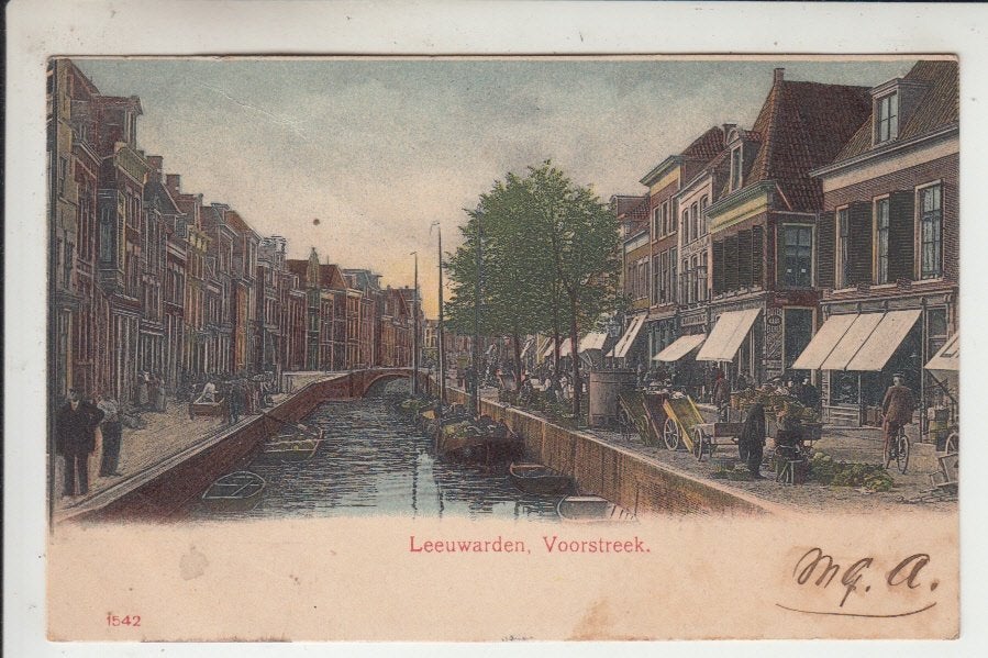 Leeuwarden, Voorstreek, Ophalen of Verzenden, Voor 1920, Gelopen, Friesland