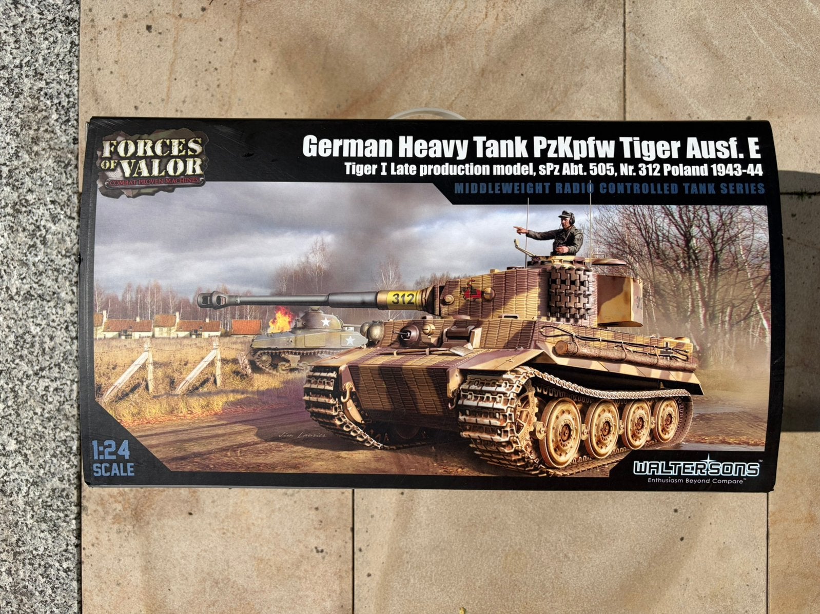 Waltersons 1:24 RC Tiger I Tank PzKpfw Ausf. E, Hobby en Vrije tijd, Modelbouw | Radiografisch | Overige, Ophalen of Verzenden