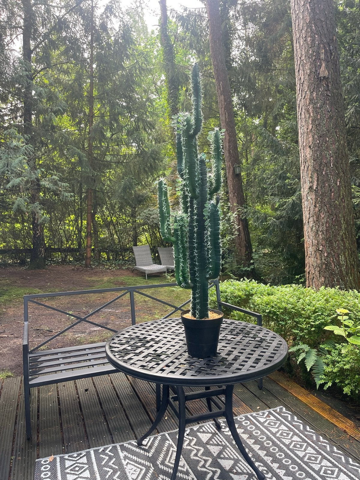 Grote kunstcactus - 140 cm, Ophalen, Binnen, Groen, Kunstplant
