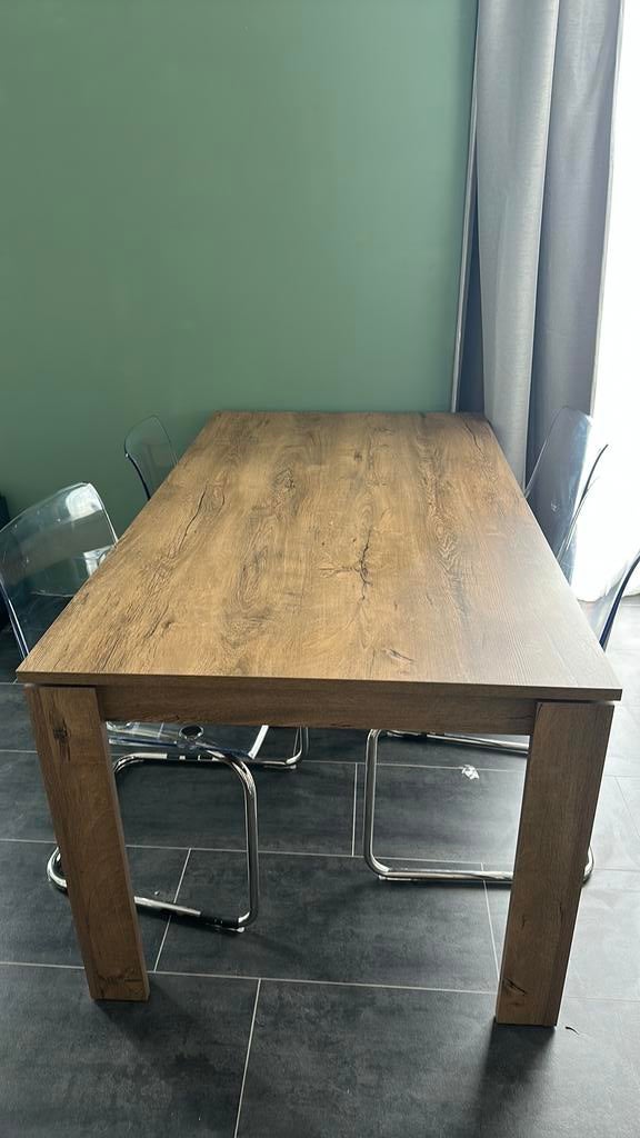 Eettafel Jysk, Huis en Inrichting, Tafels | Eettafels, Ophalen, Zo goed als nieuw, Rechthoekig, 50 tot 100 cm